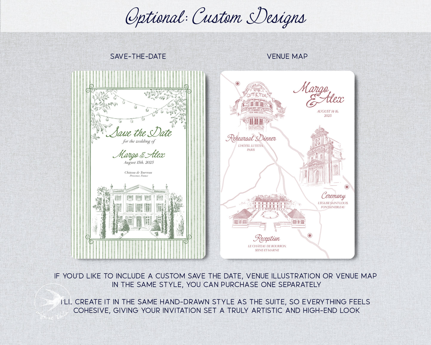 Romantic Garden | Wedding Invitation Suite | Editable Canva Template
