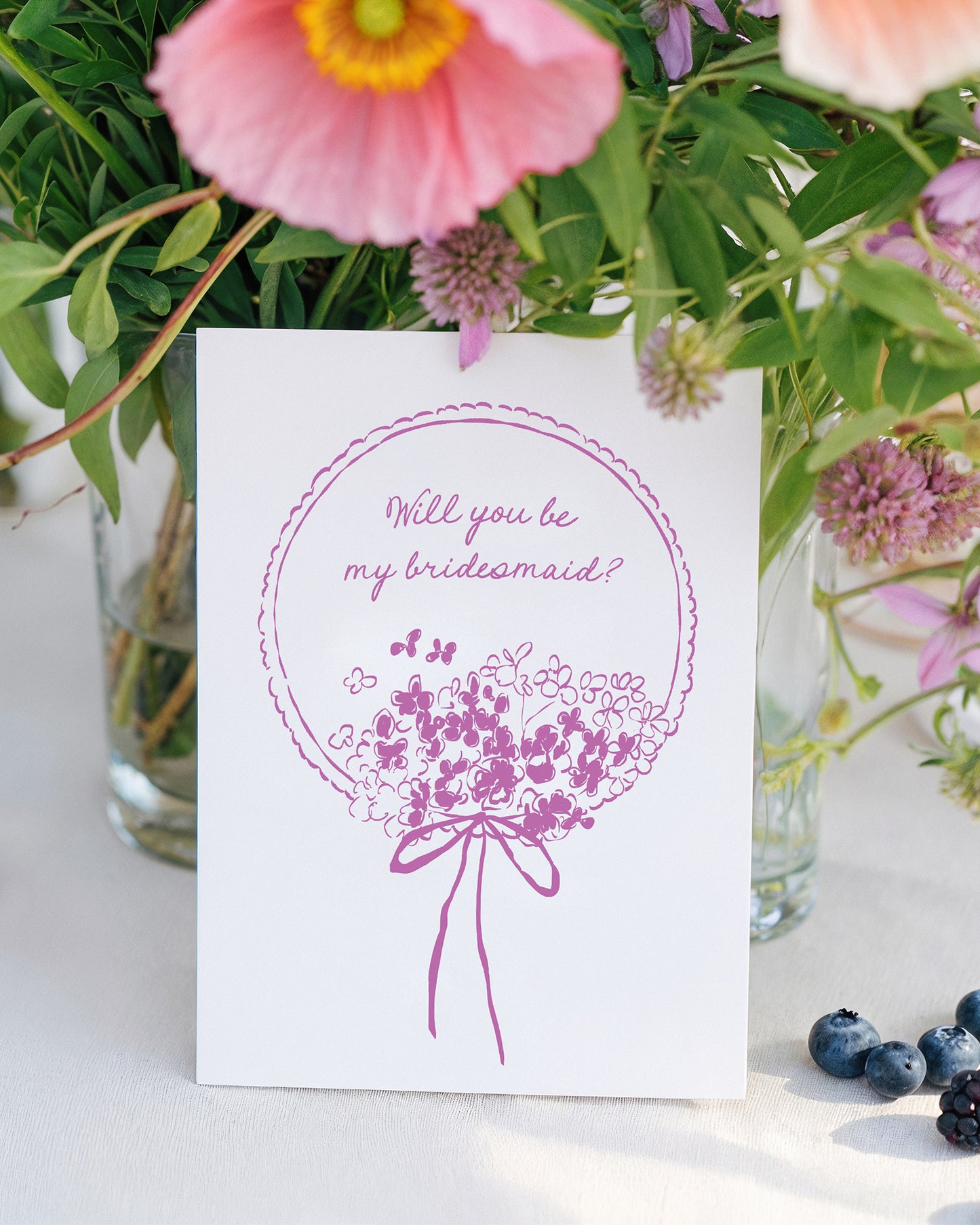 Vuoi Essere la Mia Damigella? | Proposta Stravagante per Damigella | Modello Canva Modificabile | Rosso