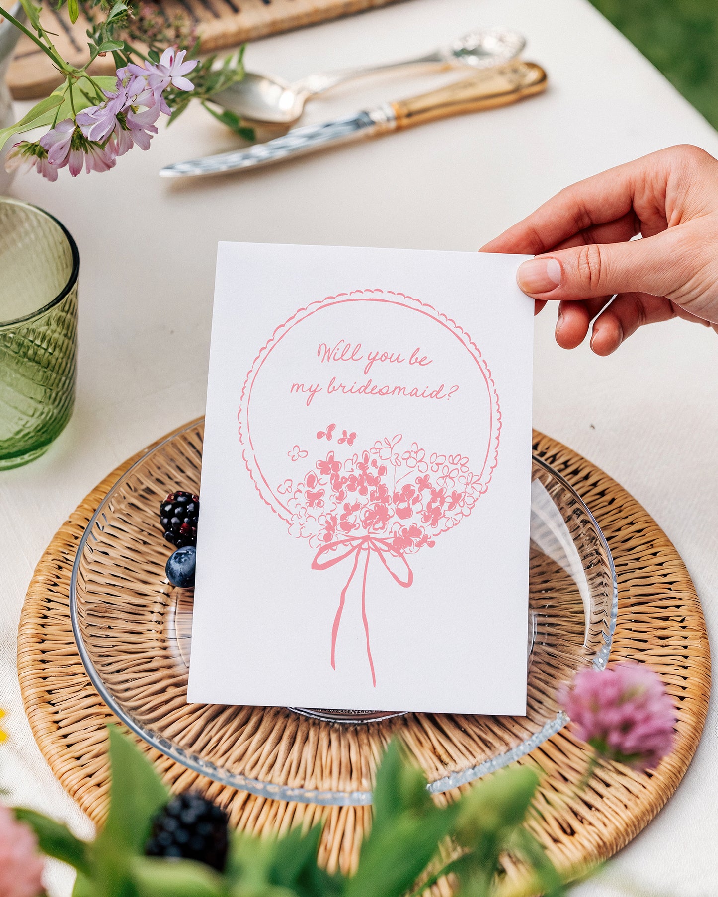 Vuoi Essere la Mia Damigella? | Proposta Stravagante per Damigella | Modello Canva Modificabile | Rosso