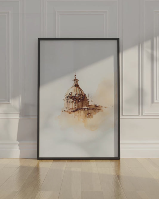 The Church of Santi Luca e Martina in Rome Art Print II