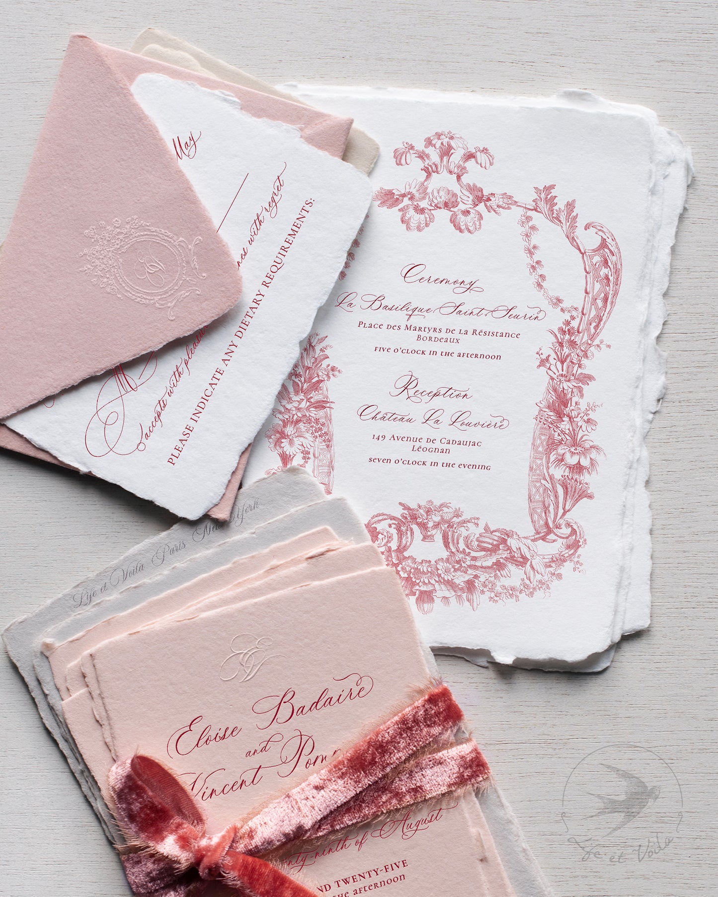 Romance Baroque Invitation Suite