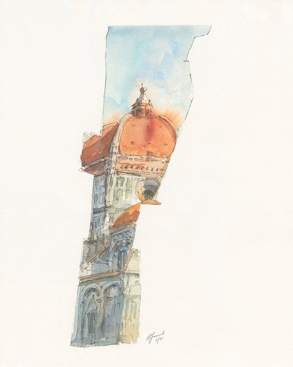 Impression d'art du Duomo de Florence
