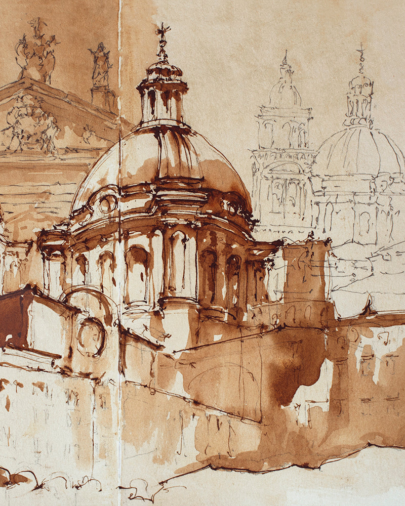 Basilique de Sant'Andrea à Mantoue, tirage d'art en édition limitée