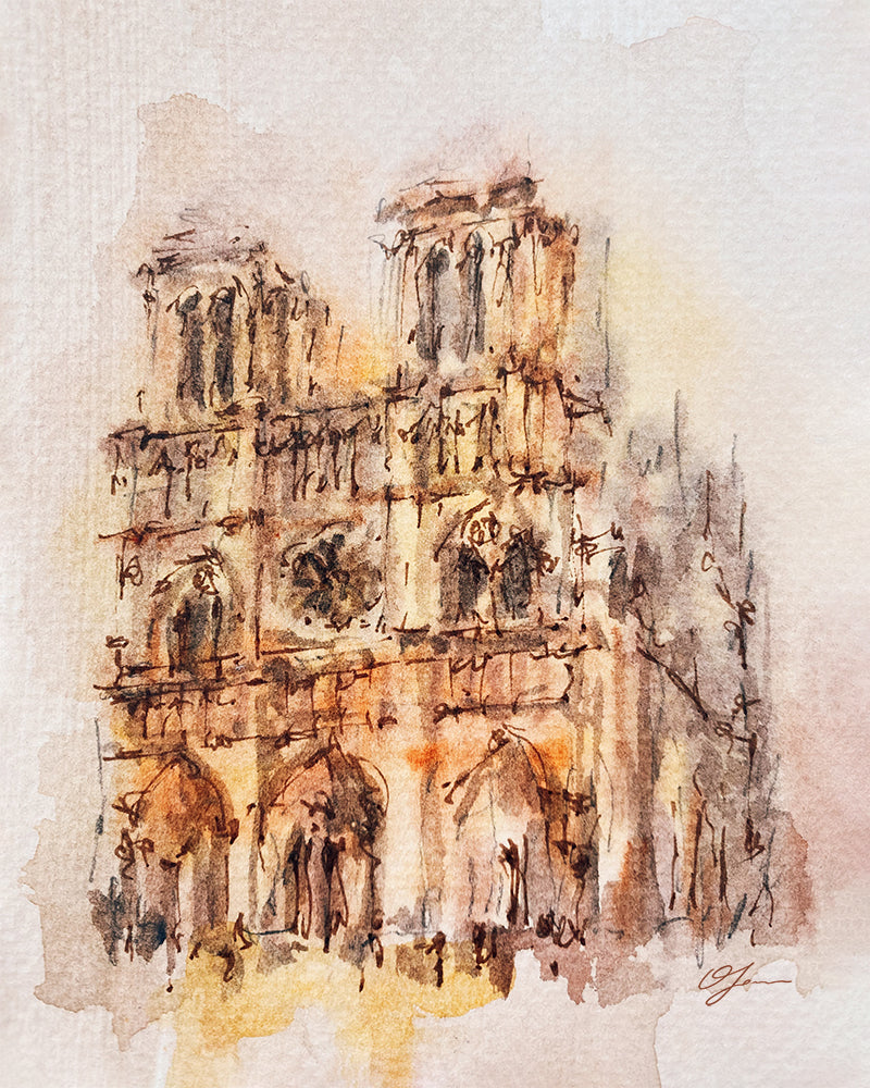 Impression d'art de Notre-Dame de Paris