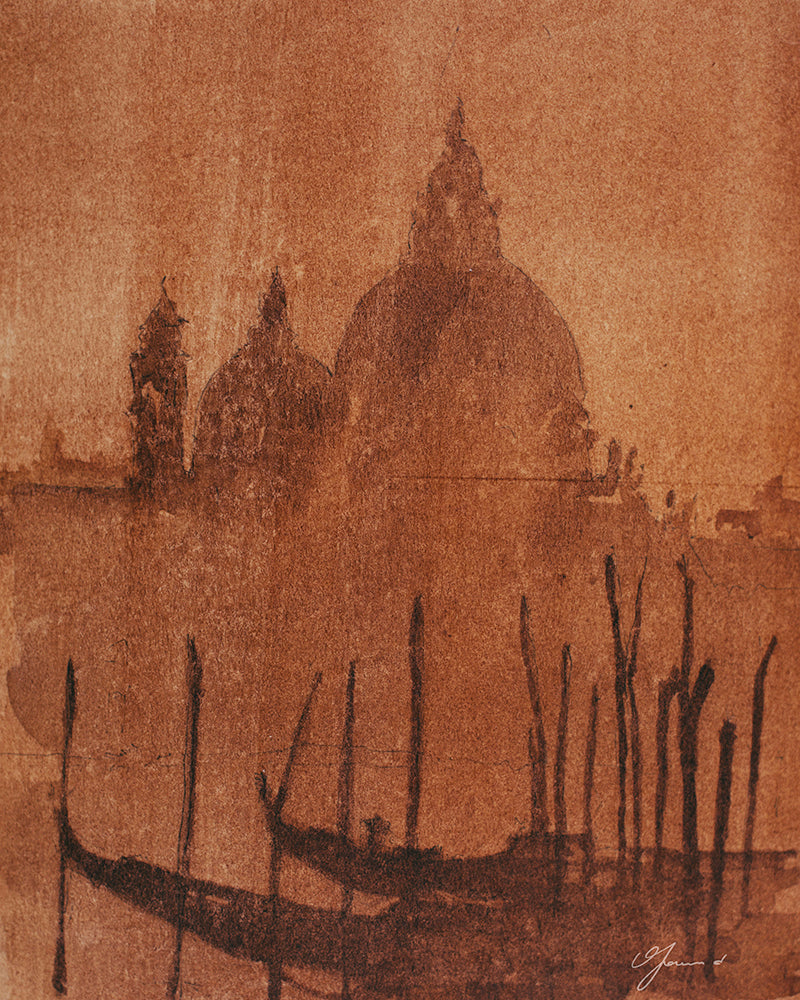 Santa Maria della Salute a Venezia Stampa artistica III
