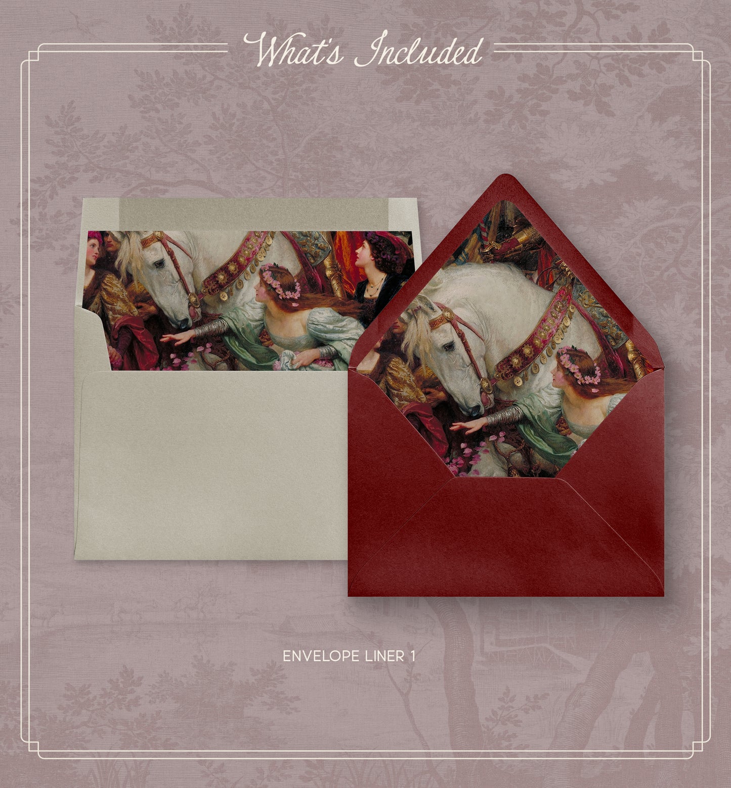 Equestrian Wedding Invitation Suite | Editable Canva Template