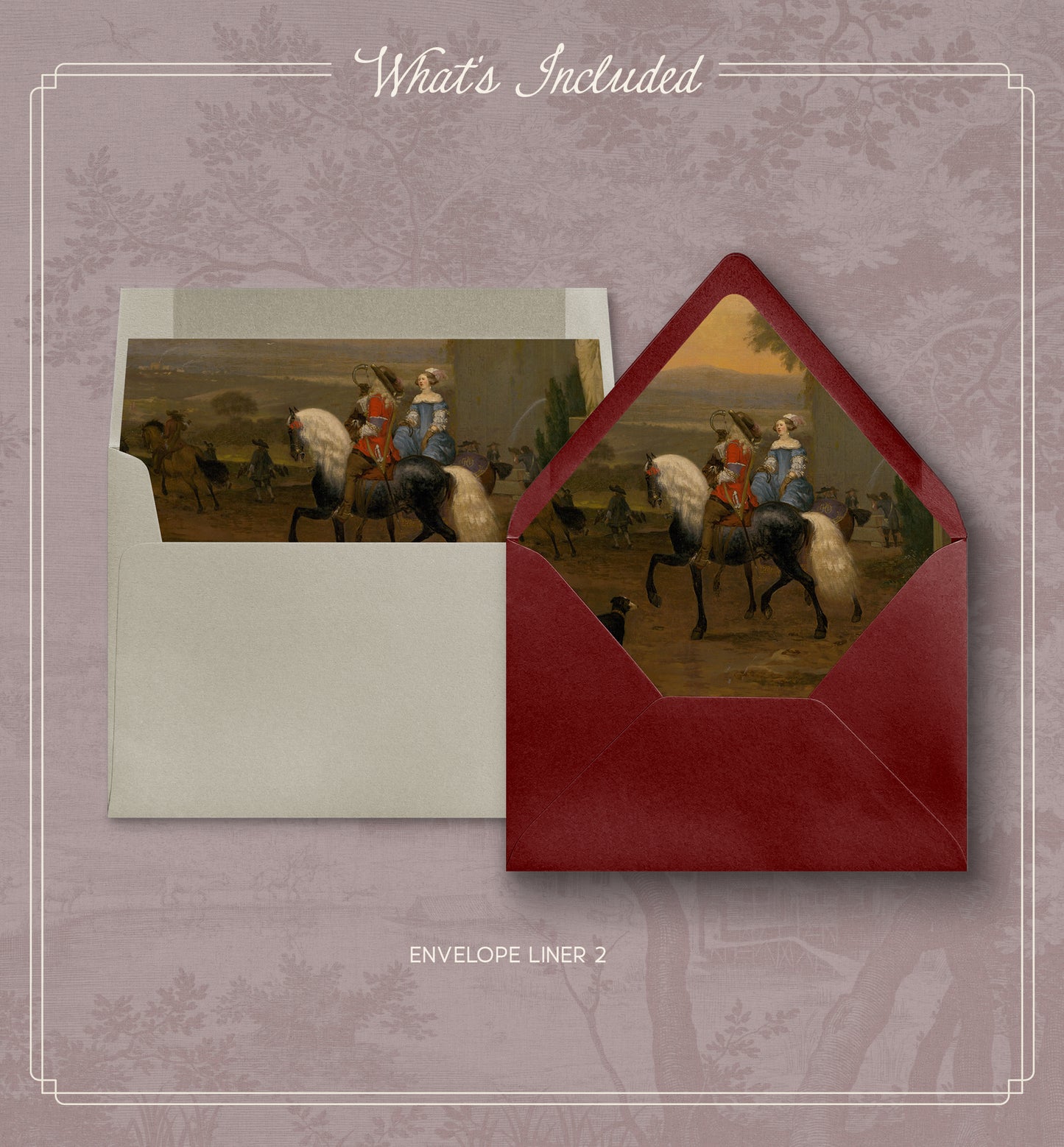 Equestrian Wedding Invitation Suite | Editable Canva Template