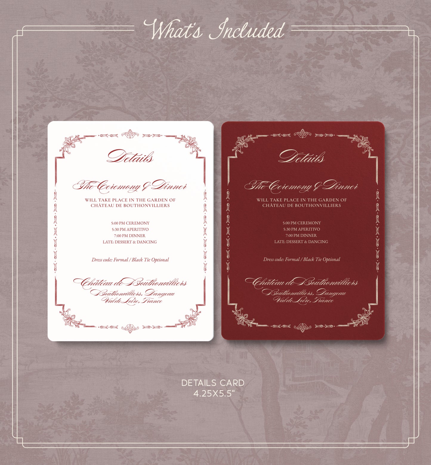 Equestrian Wedding Invitation Suite | Editable Canva Template