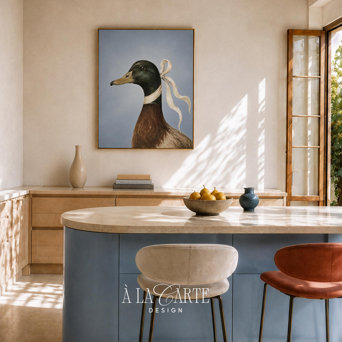 Elegant geese portrait bundle digital download for country home — four coordinated bird designs in muted cottagecore tones