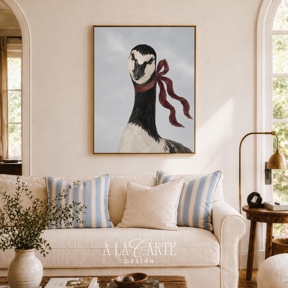 Classic duck and goose portrait painting pack for cottage décor — gentle farmhouse-style bird prints with elegant detailing