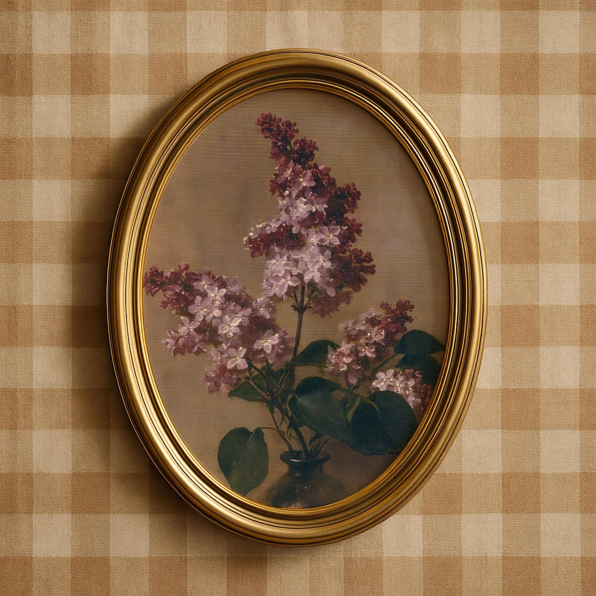Purple lilac flowers picture instant download — romantic cottagecore botanical still life print
