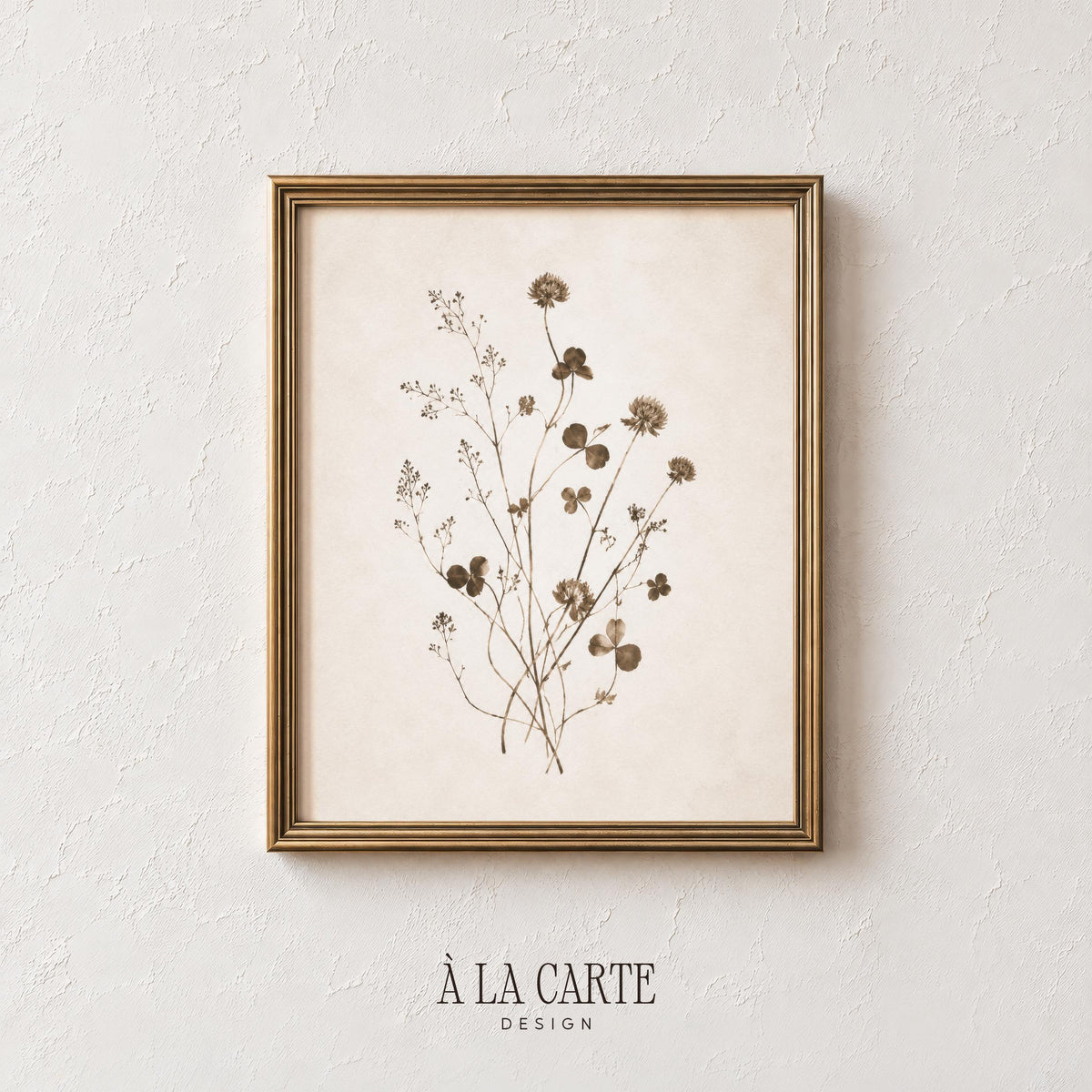 Minimal Botanical Wall Art, Sepia Plant Print, Antique Herbarium, Neutral Botanical Printable, Vintage Floral Art, Abstract Botanical V130