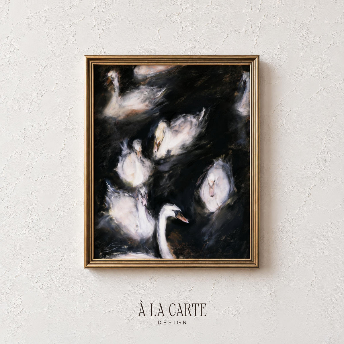Vintage-inspired bird artwork printable for living spaces — dramatic lighting and classic fine-art painting quality
