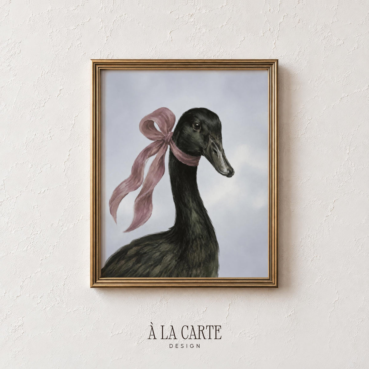 Realistic bird portrait digital download — wall art for cottage-style bedroom with gentle, peaceful mood