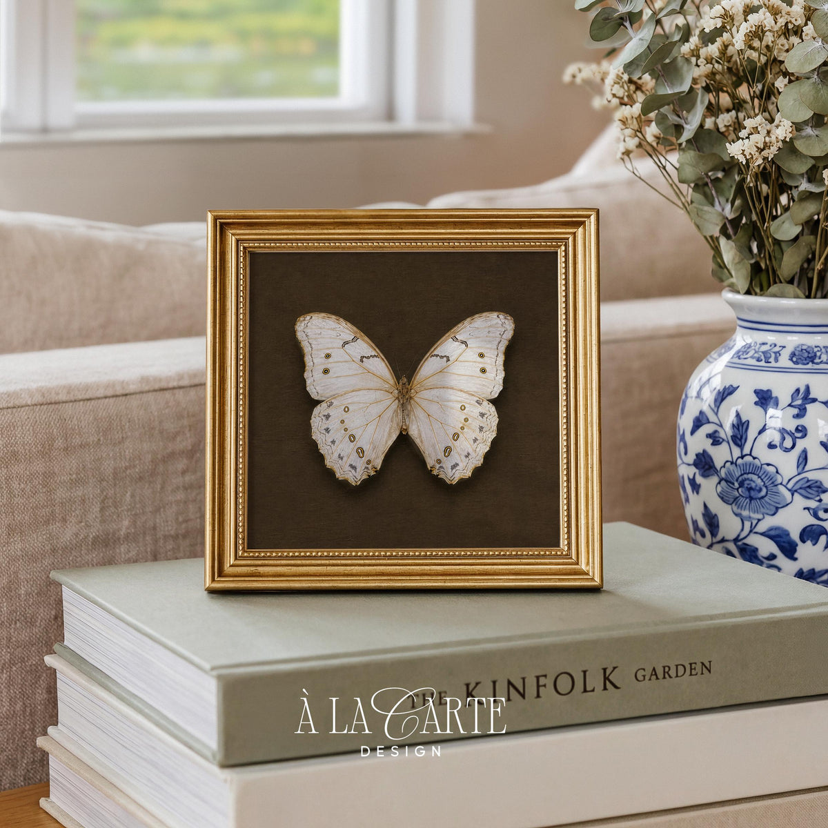 Museum-inspired butterfly printable for office — antique collector's nature artwork
