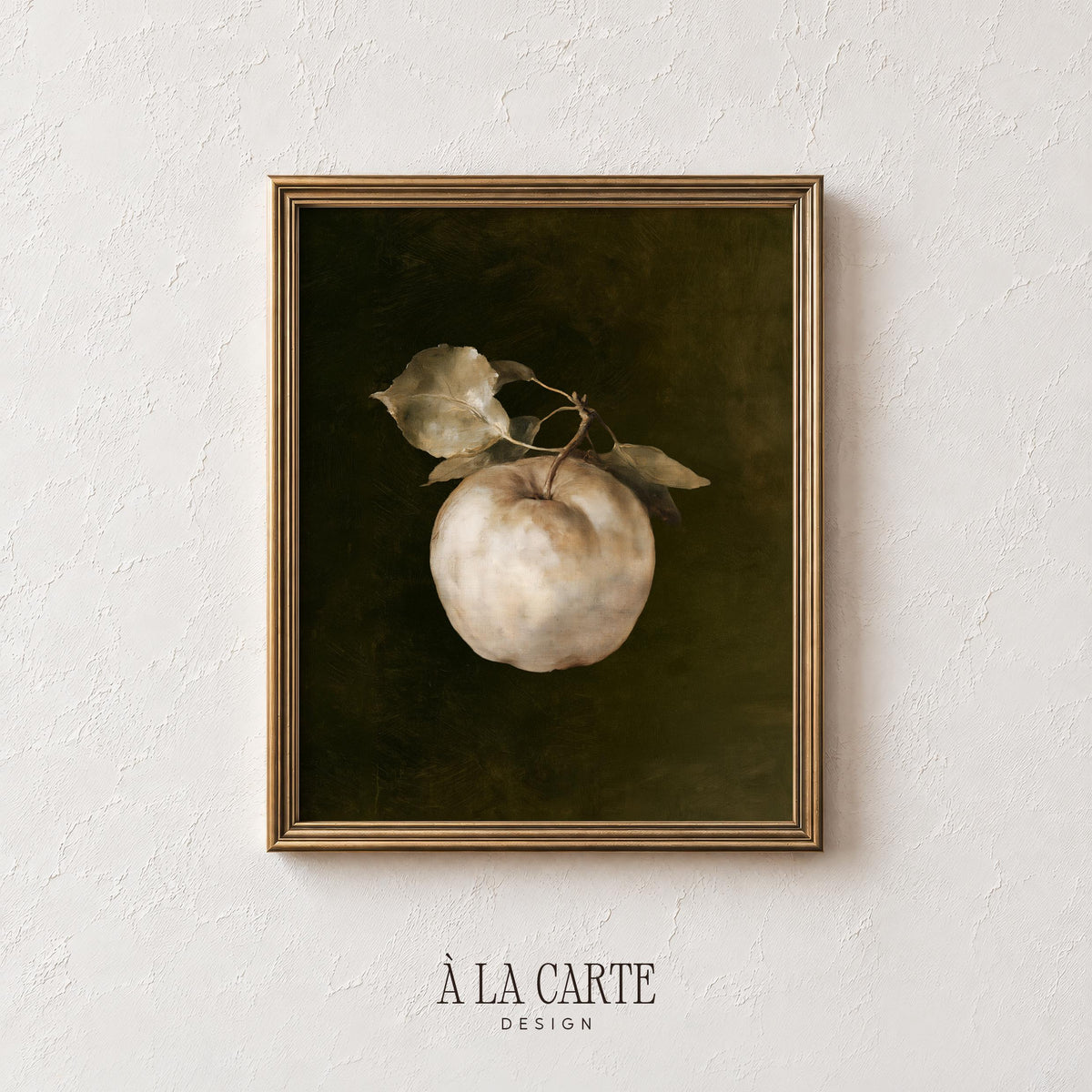 Vintage produce picture for farmhouse décor — antique-inspired with muted earth tones and textures