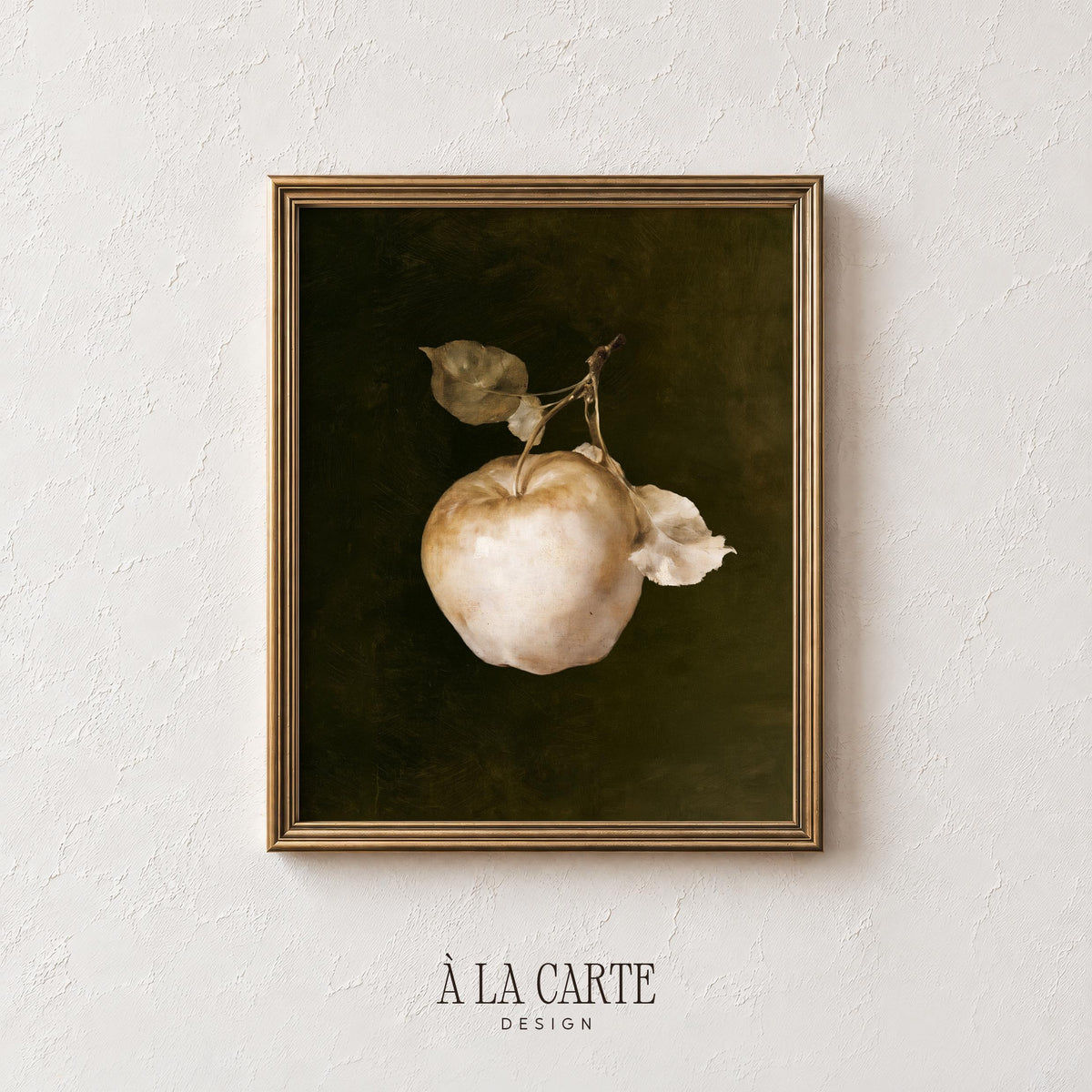 Classic fruit study printable wall art — antique farmhouse aesthetic with muted color palette