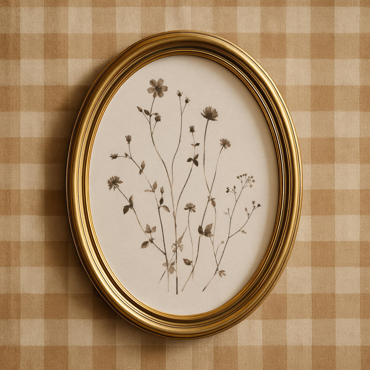 Minimal Botanical Wall Art, Sepia Plant Print, Antique Herbarium, Neutral Botanical Printable, Vintage Floral Art, Abstract Botanical