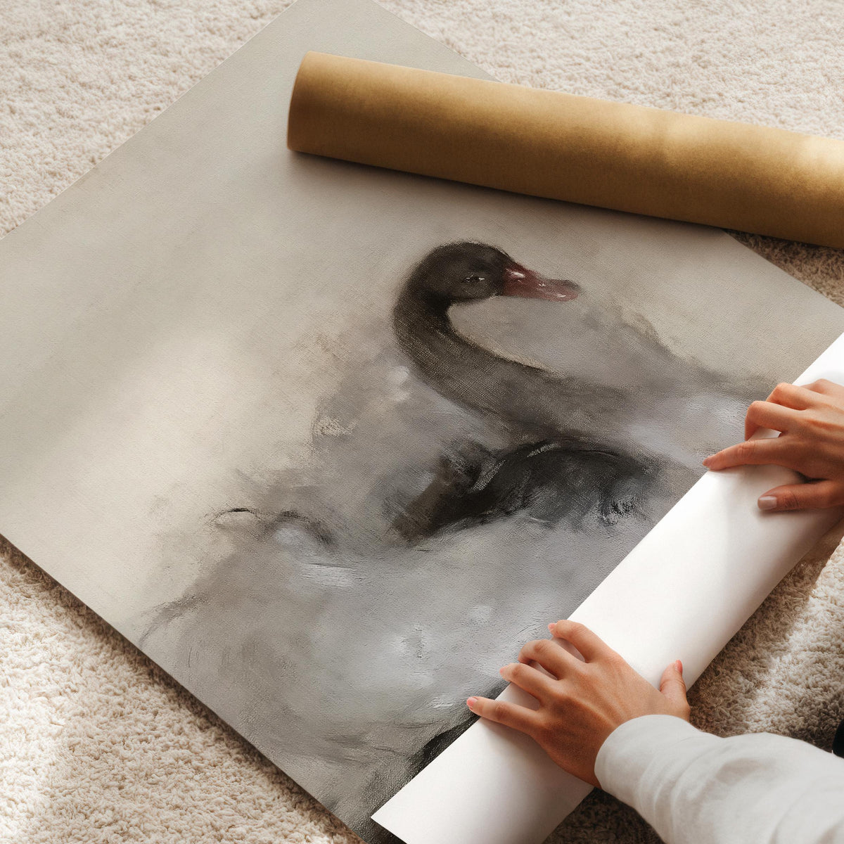 Vintage bird print gallery wall art — muted tones with understated elegance for contemporary homes