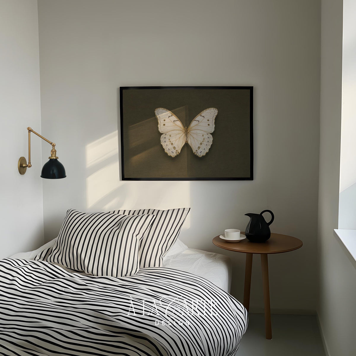 Neutral nature wall art featuring delicate specimen — vintage collecting aesthetic with fine illustration