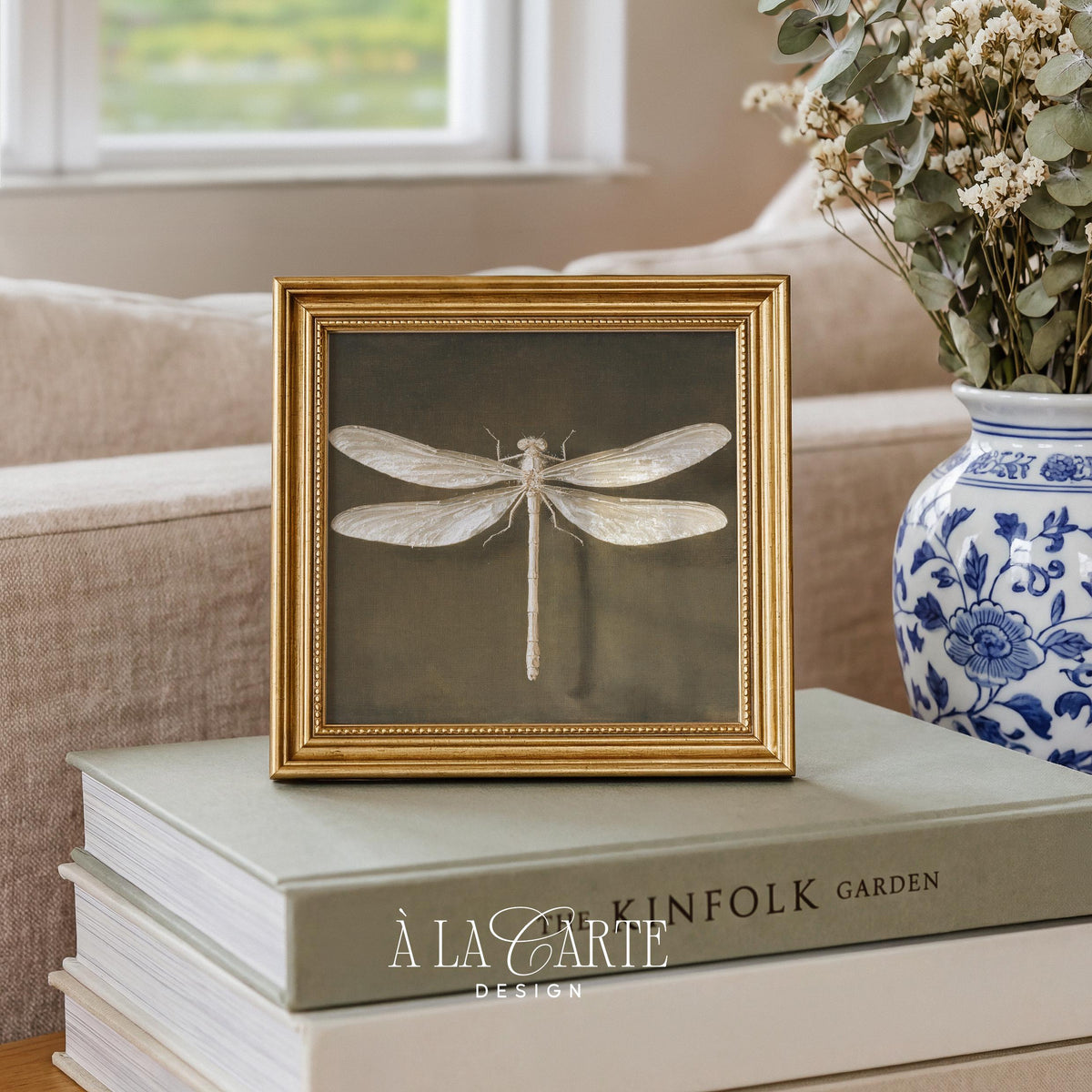 Vintage Dragonfly Wall Art, Vintage Insect Printable, Entomology Decor, White Dragonfly, Moody Cottagecore Print, Dark Academia Decor H1236
