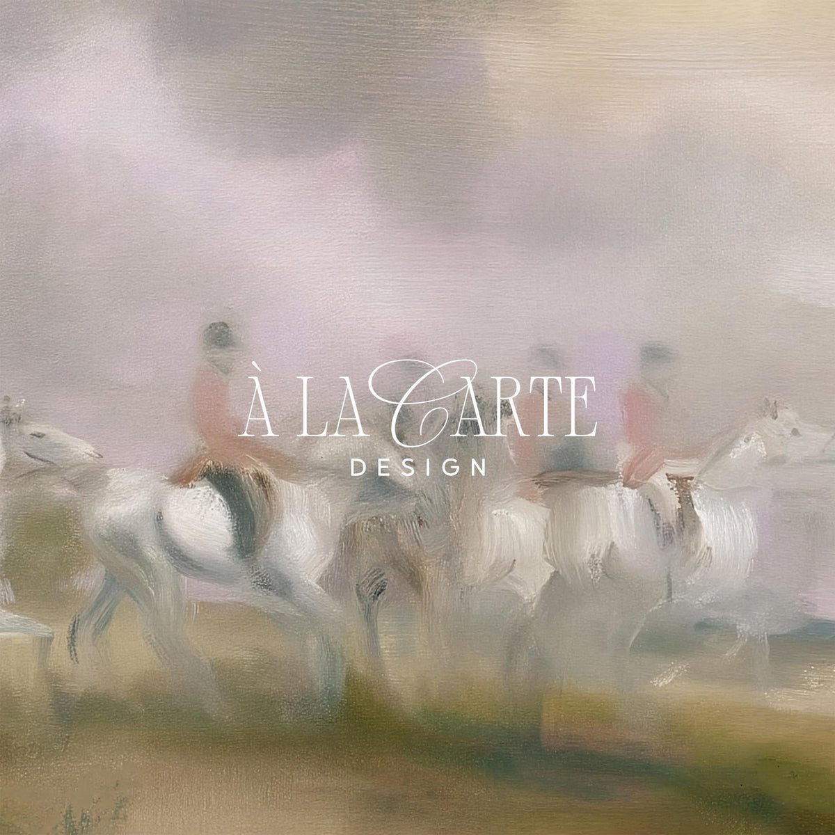 Abstract Horse Frame TV Art | Equestrian Painting | English Country Decor | Muted Modern Digital Download F393