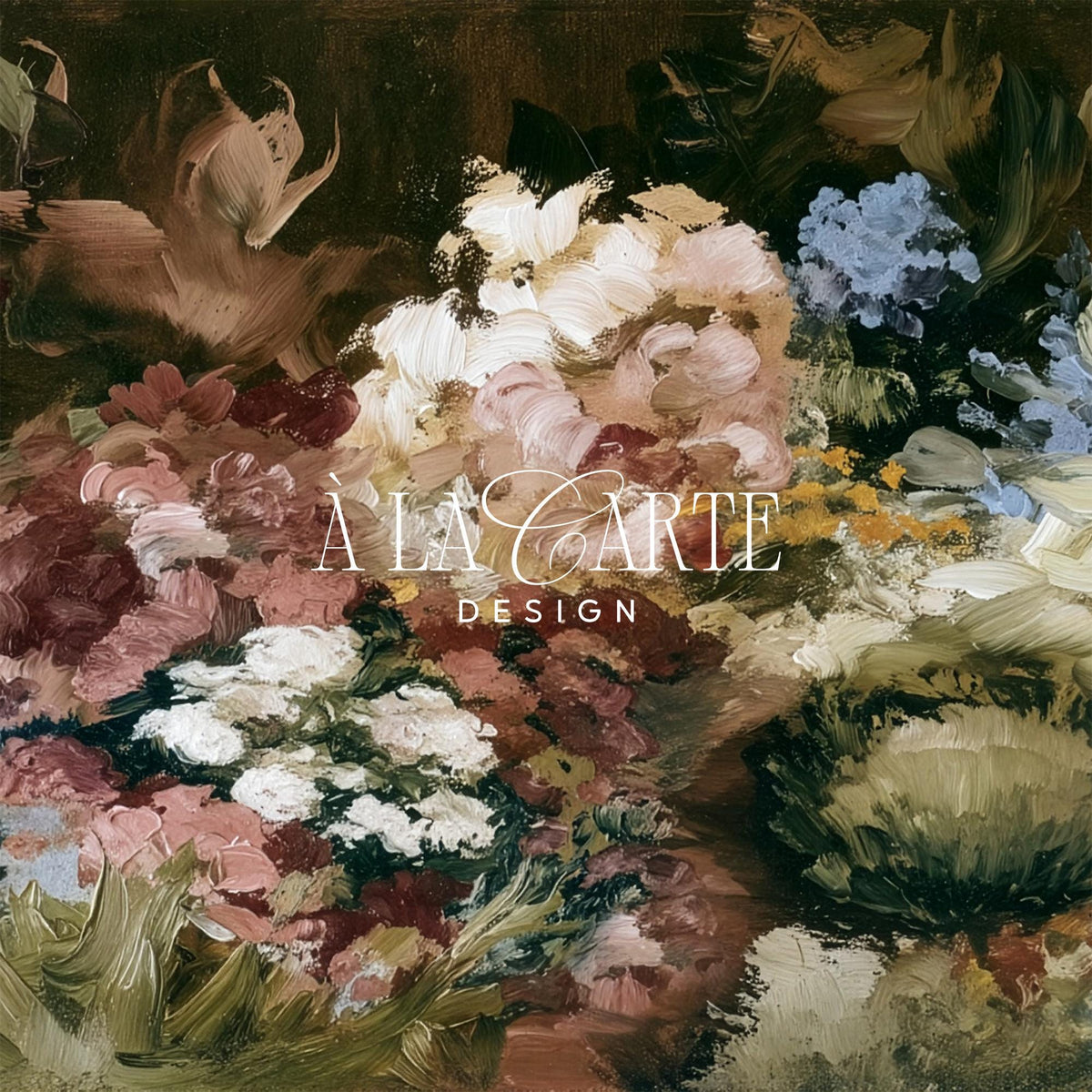 Burgundy floral bouquet Samsung Frame TV art for bedroom — vintage moody bloom arrangement with jewel tones