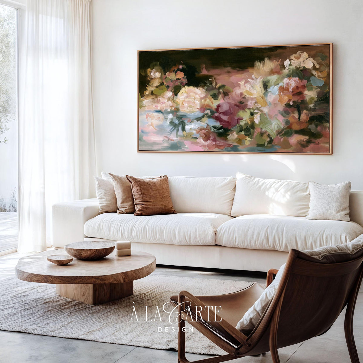 Painterly flower study Frame TV screensaver — romantic vintage aesthetic with layered petals and atmospheric garden feeling
