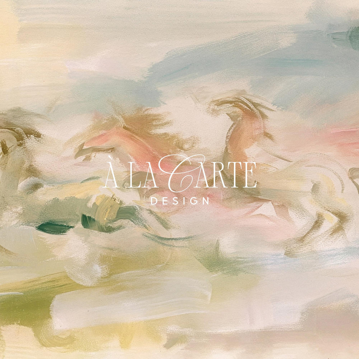 Panoramic horse movement Frame TV art for farmhouse — romantic abstract equestrian with soft watercolor-like quality