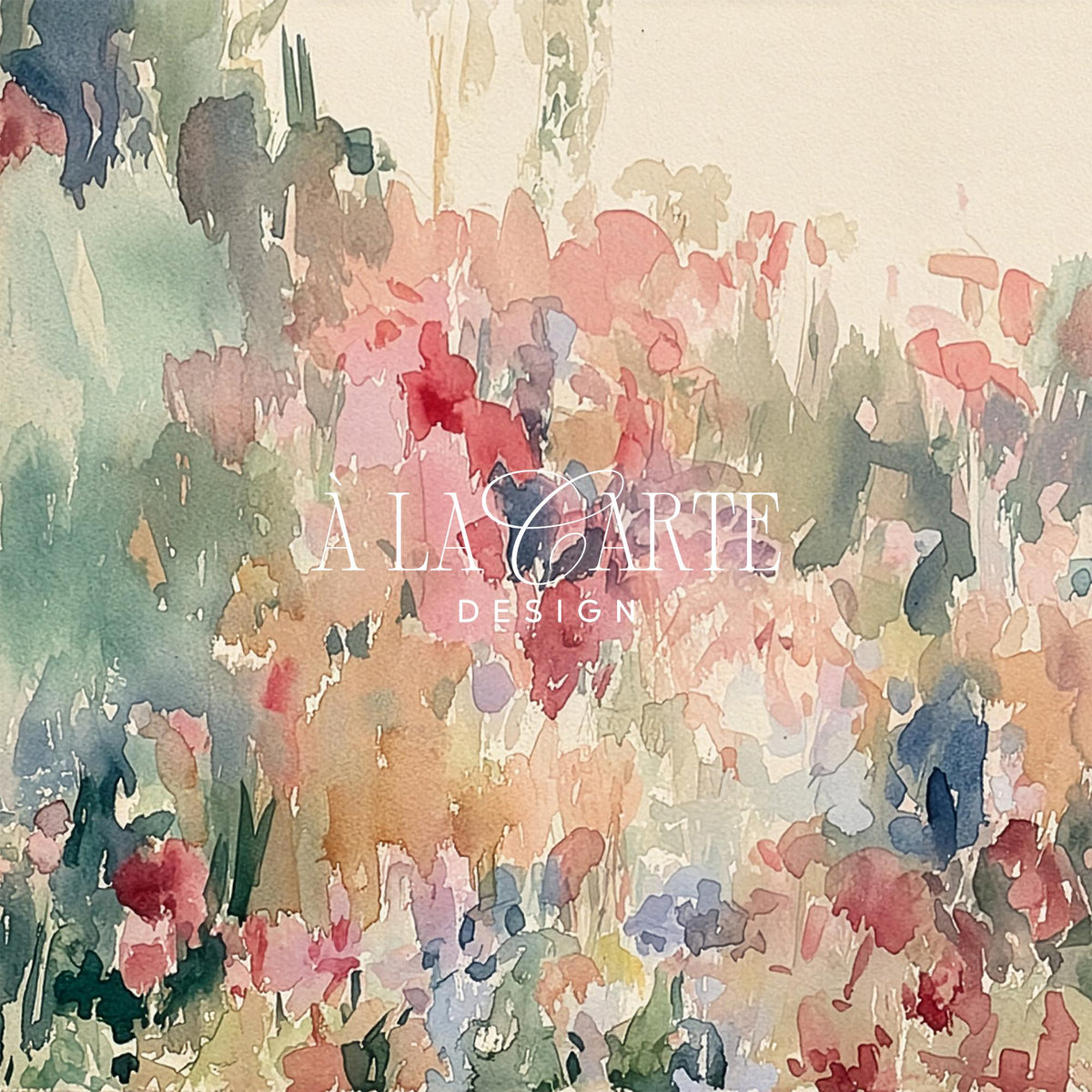 Delicate blossom cluster Frame TV art download — dreamy garden painting with muted color palette for any room