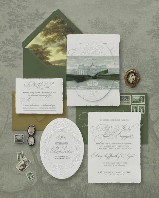 Sage Symphony Invitation Suite