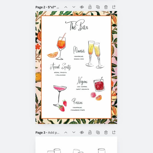 Animated whimsical cocktail party invitation