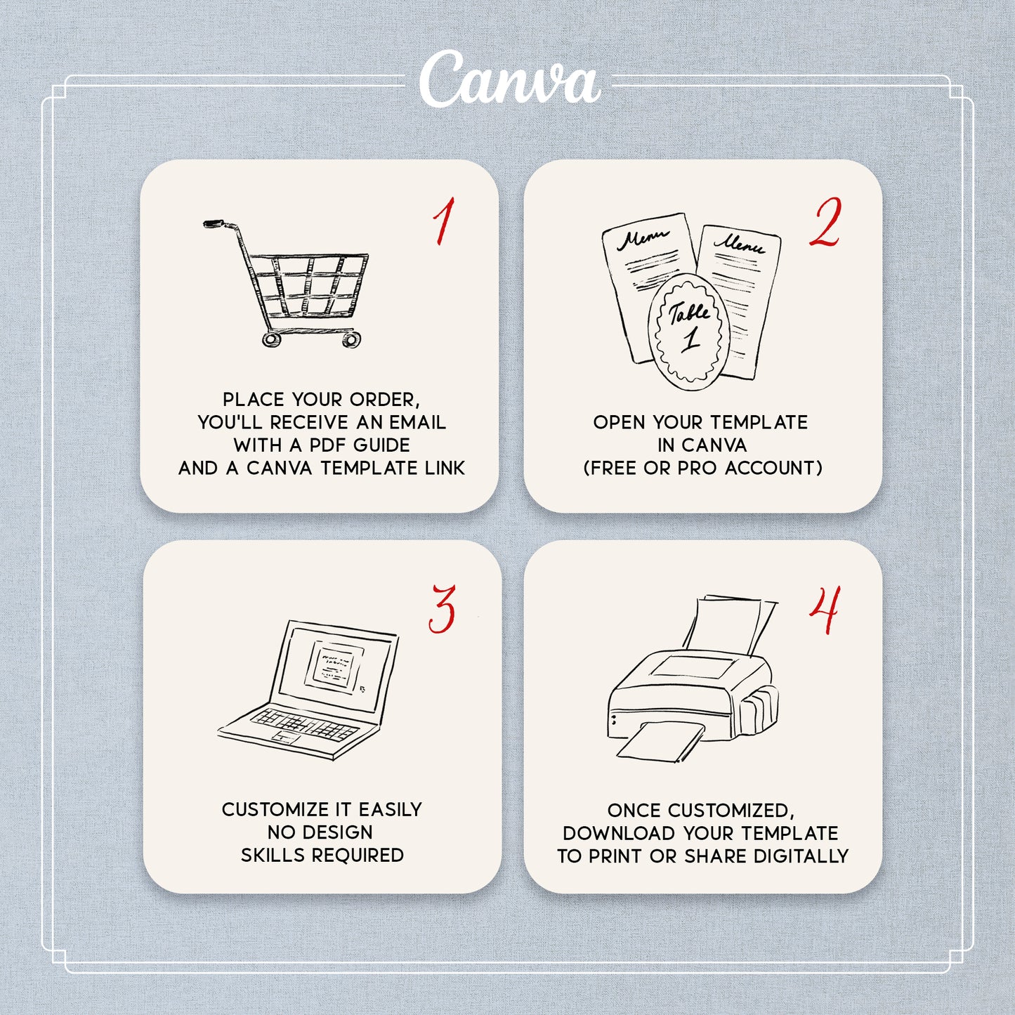 Sorrento Menu Bevande e Cena in Stile Giocoso | Modello Canva Modificabile
